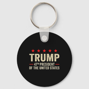 Llavero Bandera de Trump 2025 (atrás) 47.º presidente Trum