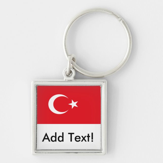 Llavero Bandera de Turquía (Frente)