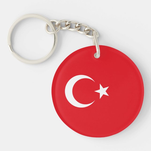 Llavero Bandera de Turquía (Frente)