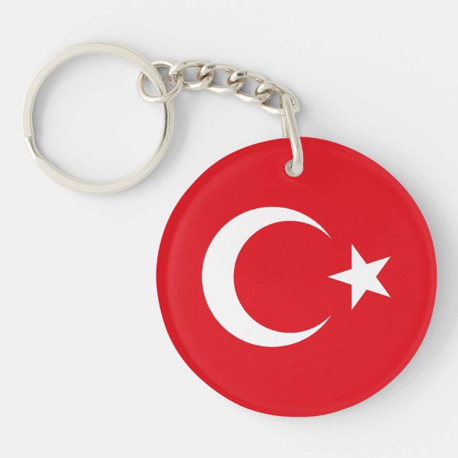 Llavero Bandera de Turquía (Frente)