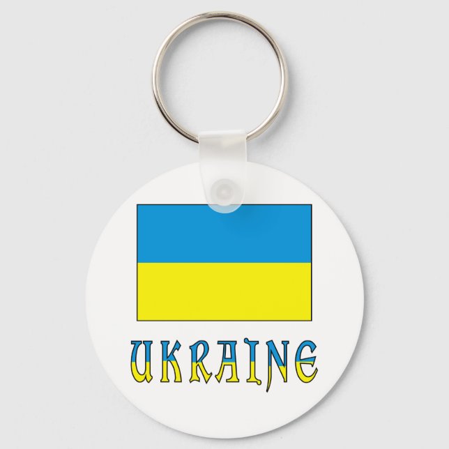 Llavero Bandera de Ucrania (Anverso)
