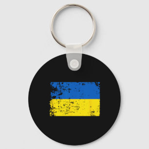 Llavero Bandera de Ucrania angustiado Azul Amarillo Patrió