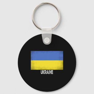 Llavero Bandera de Ucrania Orgullo Vintage En Mi Adn Europ