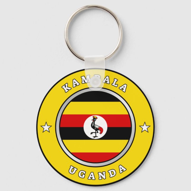 Llavero Bandera de Uganda (Anverso)
