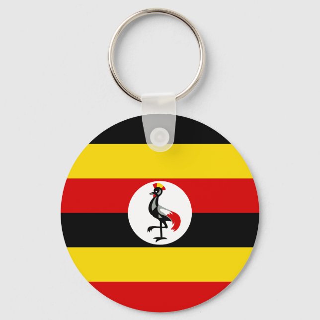 Llavero Bandera de Uganda (Anverso)