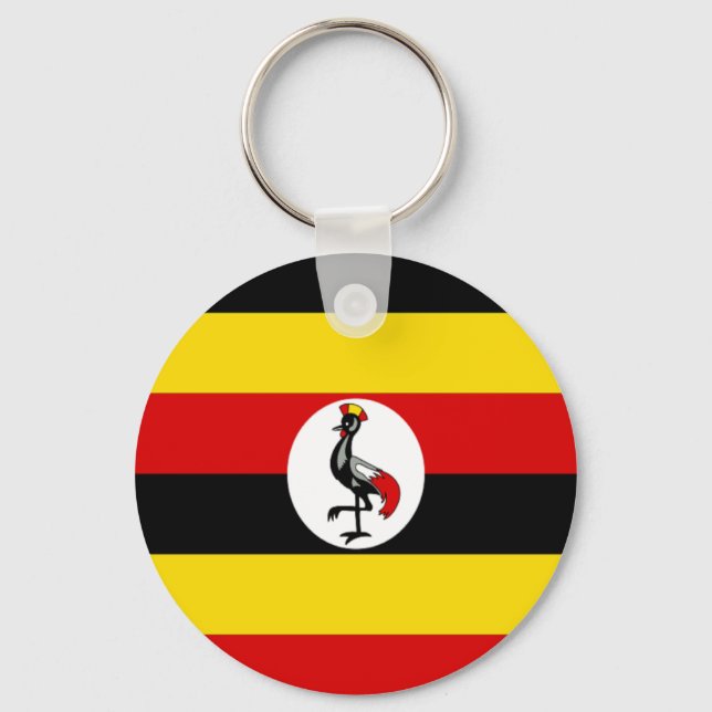 Llavero Bandera de Uganda (Anverso)