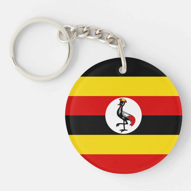 Llavero Bandera de Uganda (Frente)