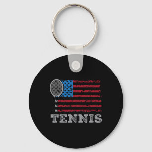 Llavero Bandera De Usa Tenis Hombres Mujeres Amante Del Te