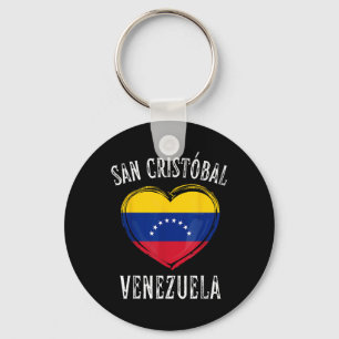Llavero Bandera de Venezuela Corazón de San Cristóbal