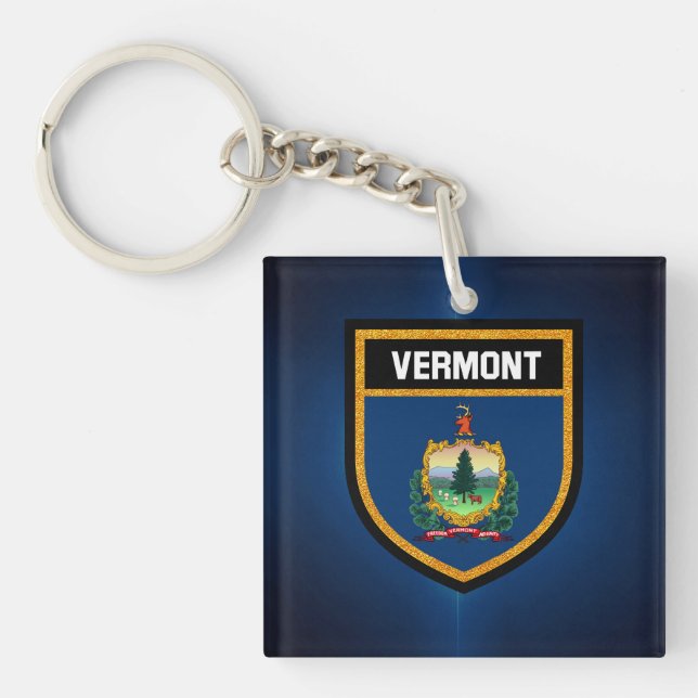 Llavero Bandera de Vermont (Frente)