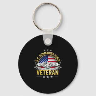 Llavero Bandera de Veterano del Servicio Silencioso de Sub