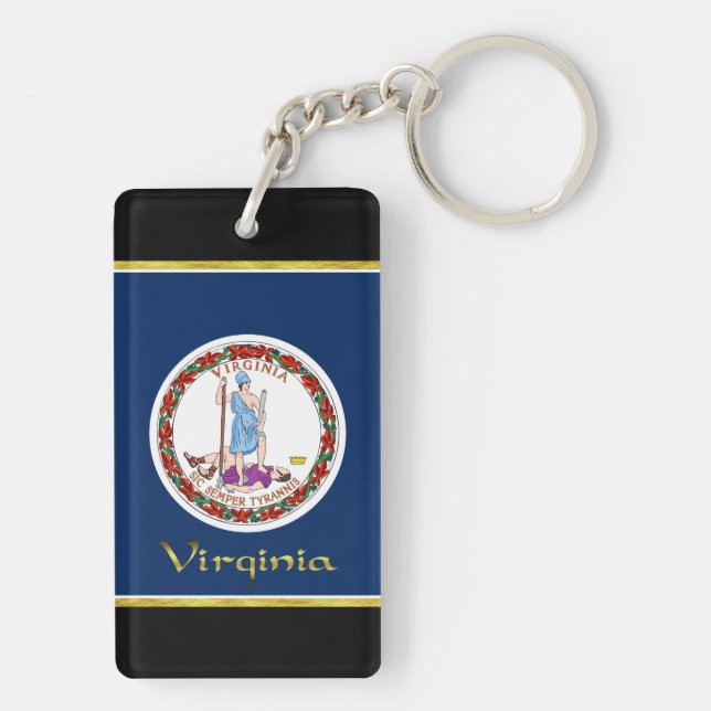 Llavero Bandera de Virginia (Atrás)