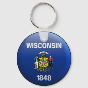 Llavero Bandera de Wisconsin