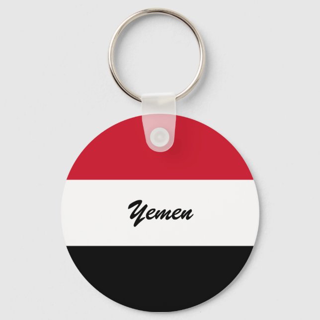 Llavero bandera de yemen (Anverso)