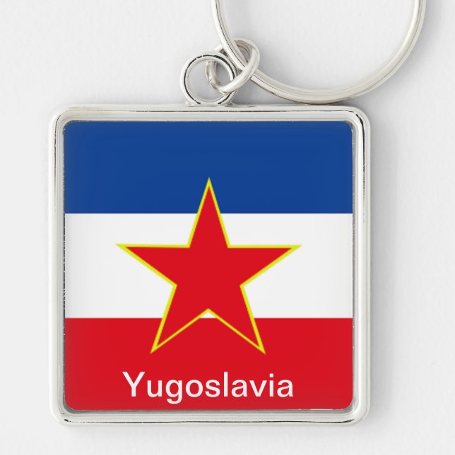 Llavero Bandera de Yugoslavia (Frente)