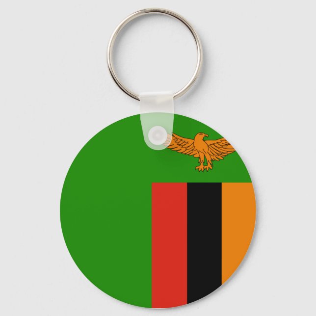 Llavero bandera de zambia (Anverso)