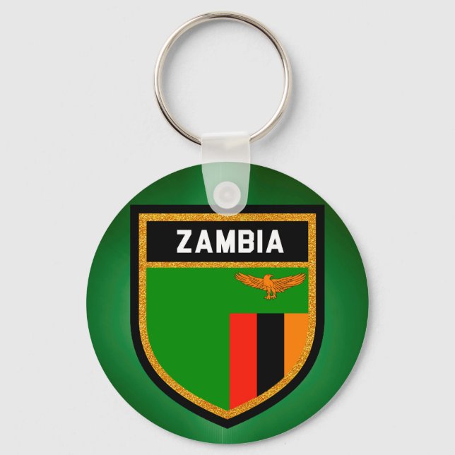 Llavero Bandera de Zambia (Anverso)