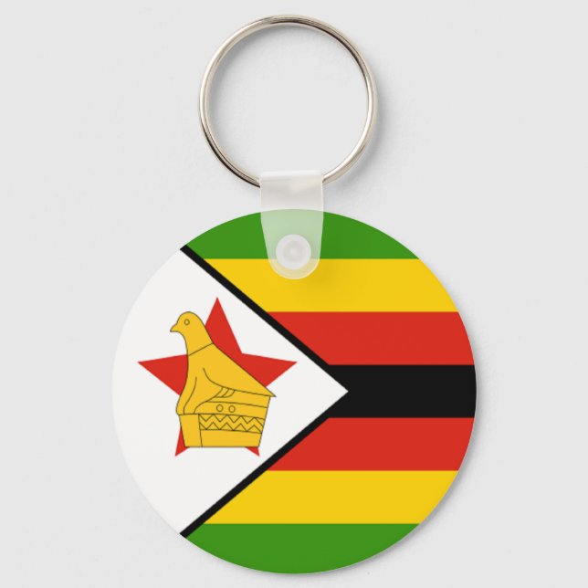 Llavero Bandera de Zimbabue (Anverso)