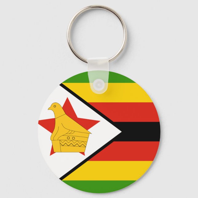 Llavero Bandera de Zimbabue (Anverso)