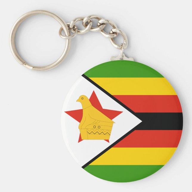 Llavero Bandera de Zimbabue (Frente)