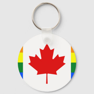 Llavero Bandera del arco iris de Canadá
