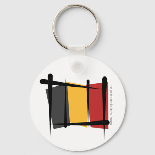 Llavero Bandera del cepillo de Bélgica