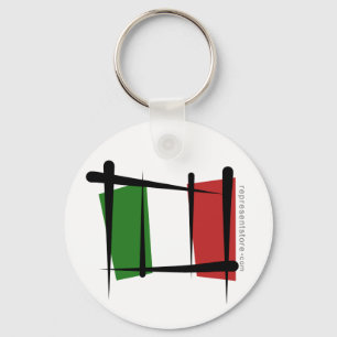 Llavero Bandera del cepillo de Italia