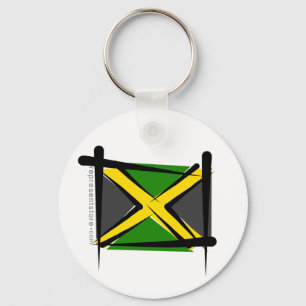 Llavero Bandera del cepillo de Jamaica