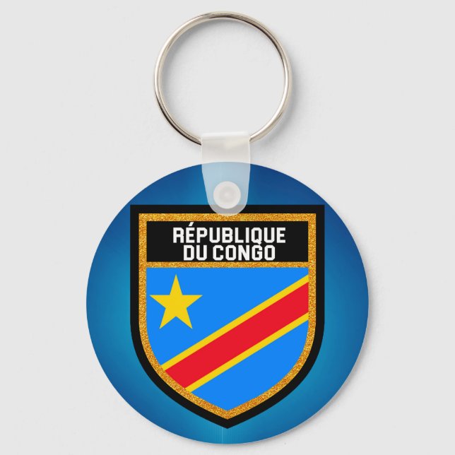 Llavero Bandera del Congo (Anverso)