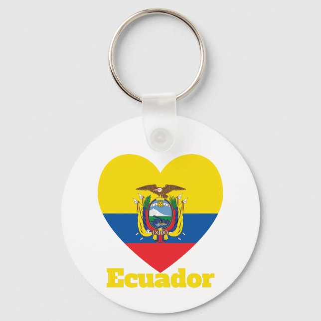 Llavero Bandera del Corazón de Ecuador (Anverso)