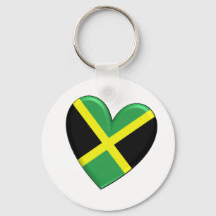 Llavero Bandera del Corazón de Jamaica
