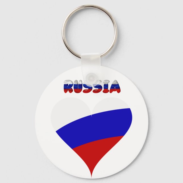Llavero Bandera del corazón de Rusia (Anverso)