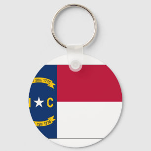 Llavero Bandera del estado de Carolina del Norte