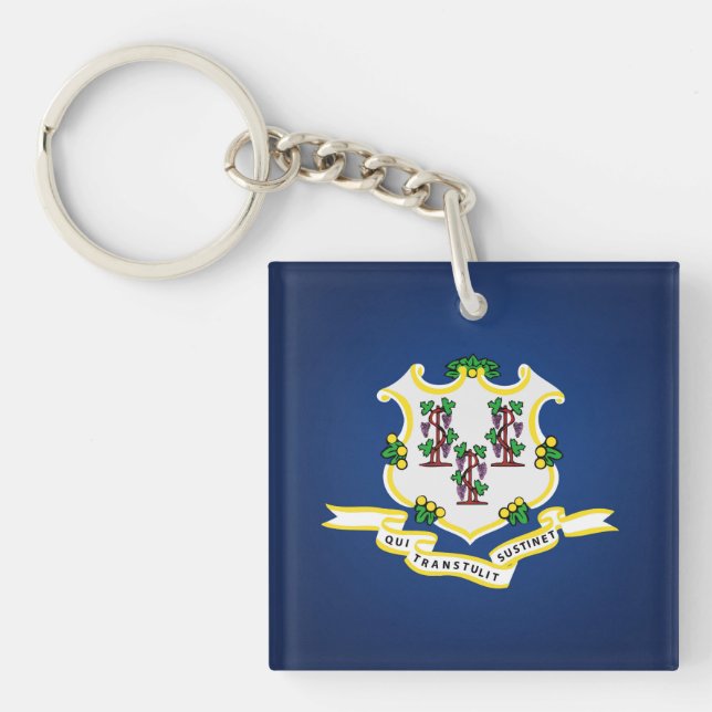 Llavero Bandera Del Estado De Conexión De Guay (Frente)