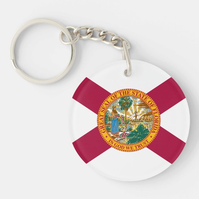 Llavero Bandera del estado de Florida (Frente)