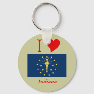 Llavero Bandera del Estado de Indiana