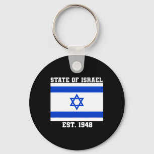 Llavero Bandera Del Estado De Israel Este. Día de la Indep