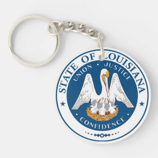 Llavero Bandera del estado de Luisiana usa símbolo de Esta