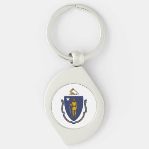 Llavero Bandera del estado de Massachusetts