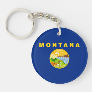 Llavero Bandera del estado de Montana
