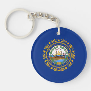 Llavero Bandera del estado de New Hampshire
