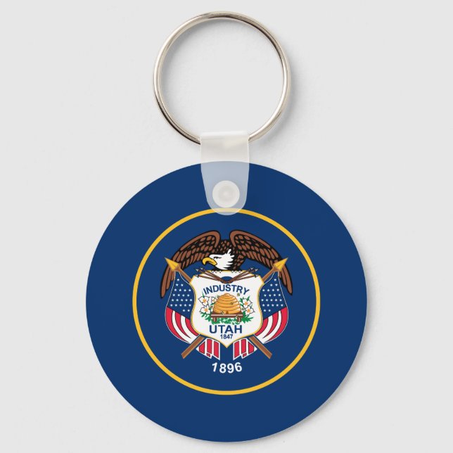 Llavero Bandera del estado de Utah (Anverso)