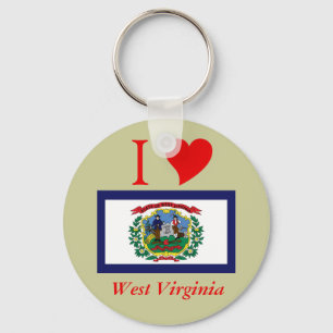 Llavero Bandera del estado de Virginia Occidental