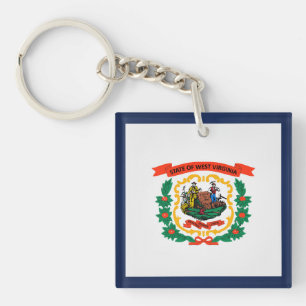 Llavero Bandera Del Estado De Virginia Occidental De Guay