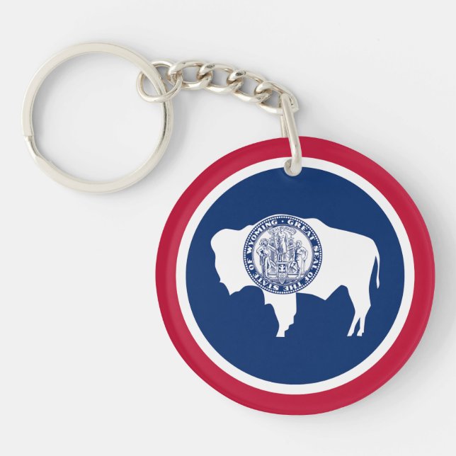 Llavero Bandera del estado de Wyoming (Frente)