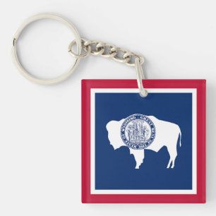 Llavero Bandera del estado de Wyoming
