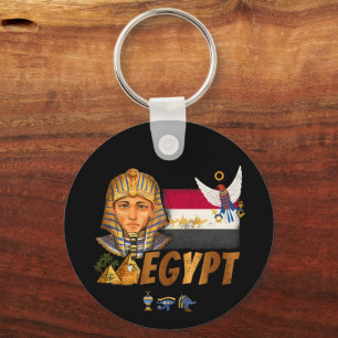 Llavero Bandera Del Faraón Vintage De Egipto Y Souvenir De