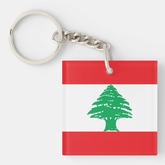 Llavero Bandera del Líbano (Frente)