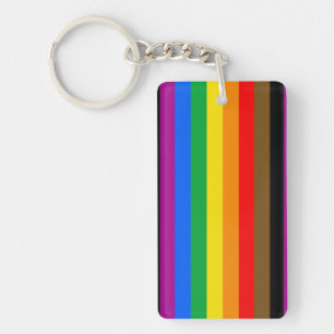 Llavero Bandera del Orgullo Arcoíris de Filadelfia