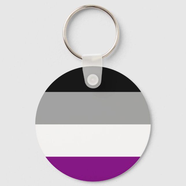 Llavero Bandera del Orgullo Asexual (Anverso)
